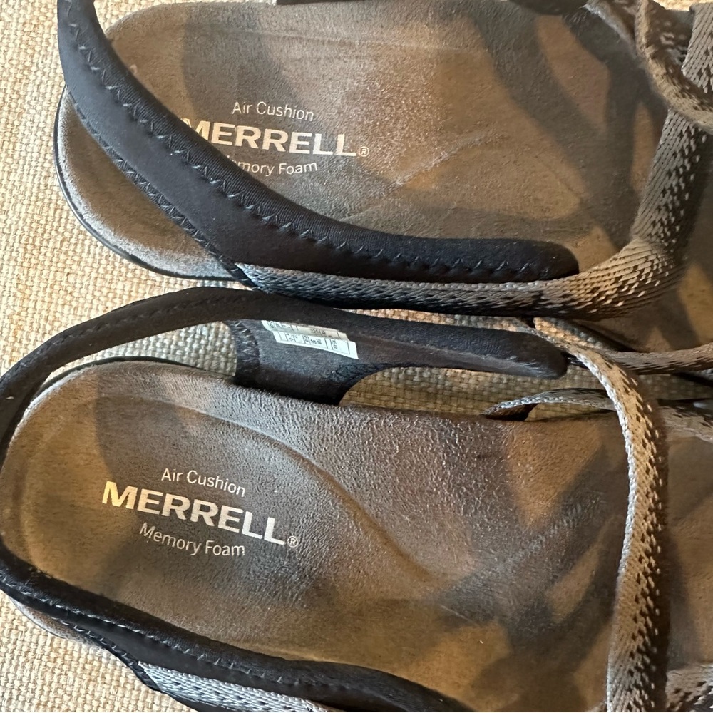 Merrell Black Charcoal Muri Lattice Sandals - Picture 9 of 13